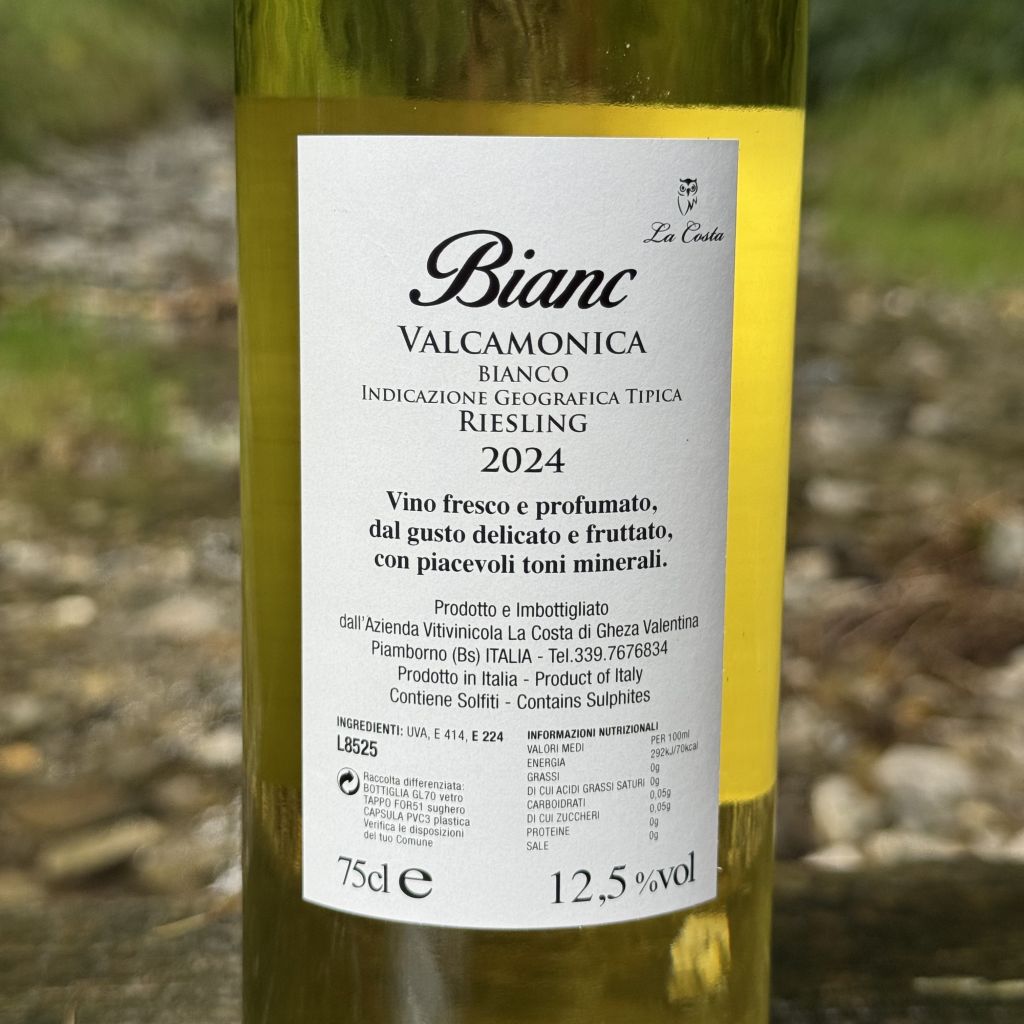 Bianc Riesling Valcamonica IGT
