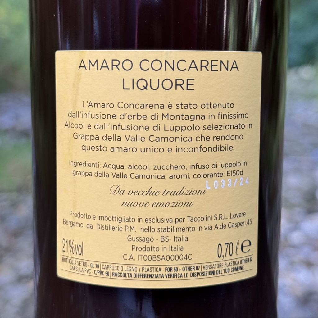 Amaro Concarena 21 gradi