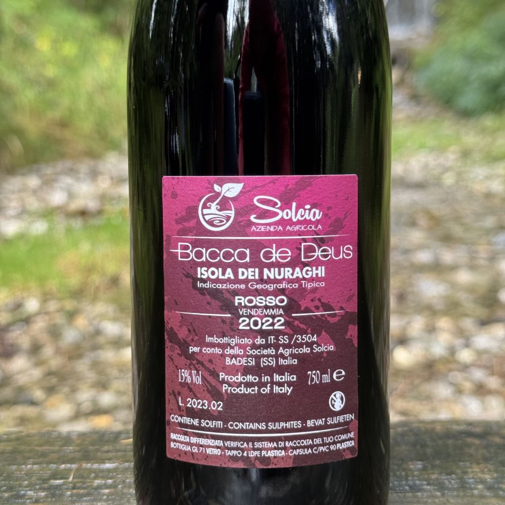 Bacca de Deus da anfora