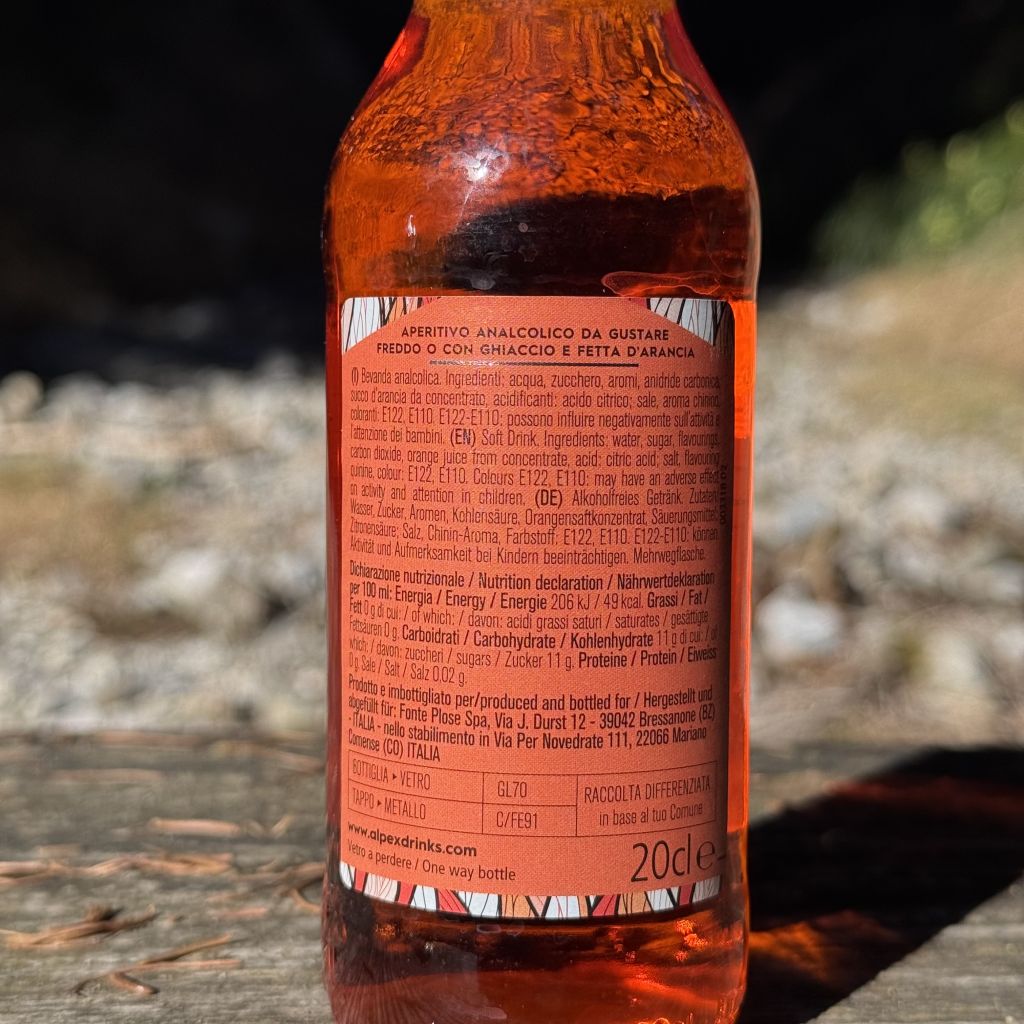 Spritz Analcolico Alpex Plose